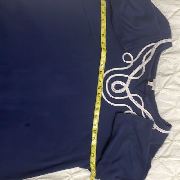 Talbots Dress - navy with white detail on collar - Picture 8 of 8